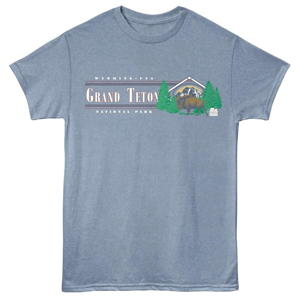 National Park Grand Teton Wyoming USA Men T Shirt XL