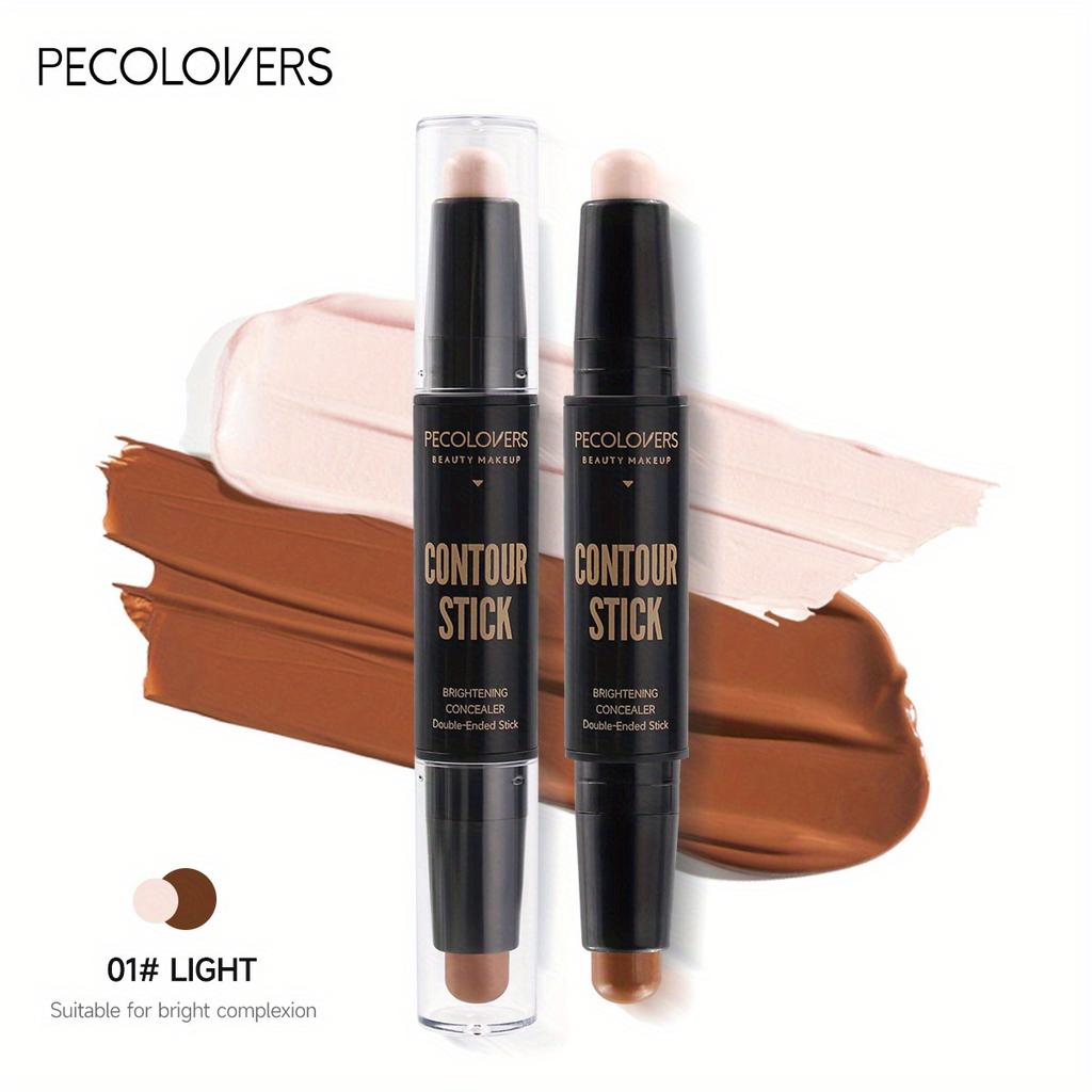 Double-headed Contouring Stick with Dual-purpose Concealer Highlighter for Three-dimensional Nose Bridge Shadow V Face High Nose Bridge Face Makeup