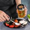 Corrosion-resistant Condiment Bottle Spice Jar with Spoon 250ml Glass Kitchen Seasoning High Borosilicate for Salt Sugar Leak-Proof Container