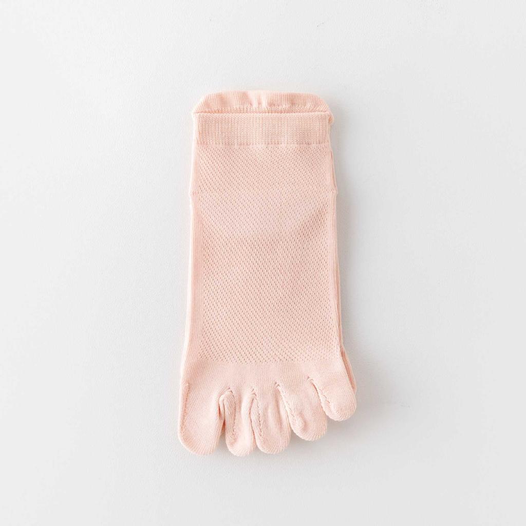 Five-Finger Socks Boneless Anti-Pilling Split-Toe Ultra-Thin Women'S Socks Antibacterial Cotton Socks Short Tube Mesh Socks