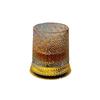 Drehbares Whiskey-Glas Vatertagsgeschenk, Drehend mit LED-Licht, 260ml Geprägter Becher für Weinliebhaber Papa, Vatertagsgeschenk, Eiswürfelfreundlich
