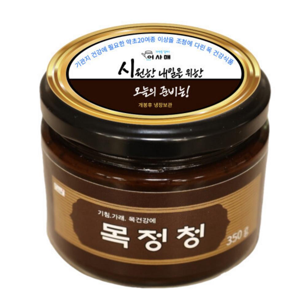 Mokjeongcheong 350g (1 Pcs), Made by Simmering 20 Types of Medicinal Herbs Beneficial for Bronchial Health In Brown Rice Syrup