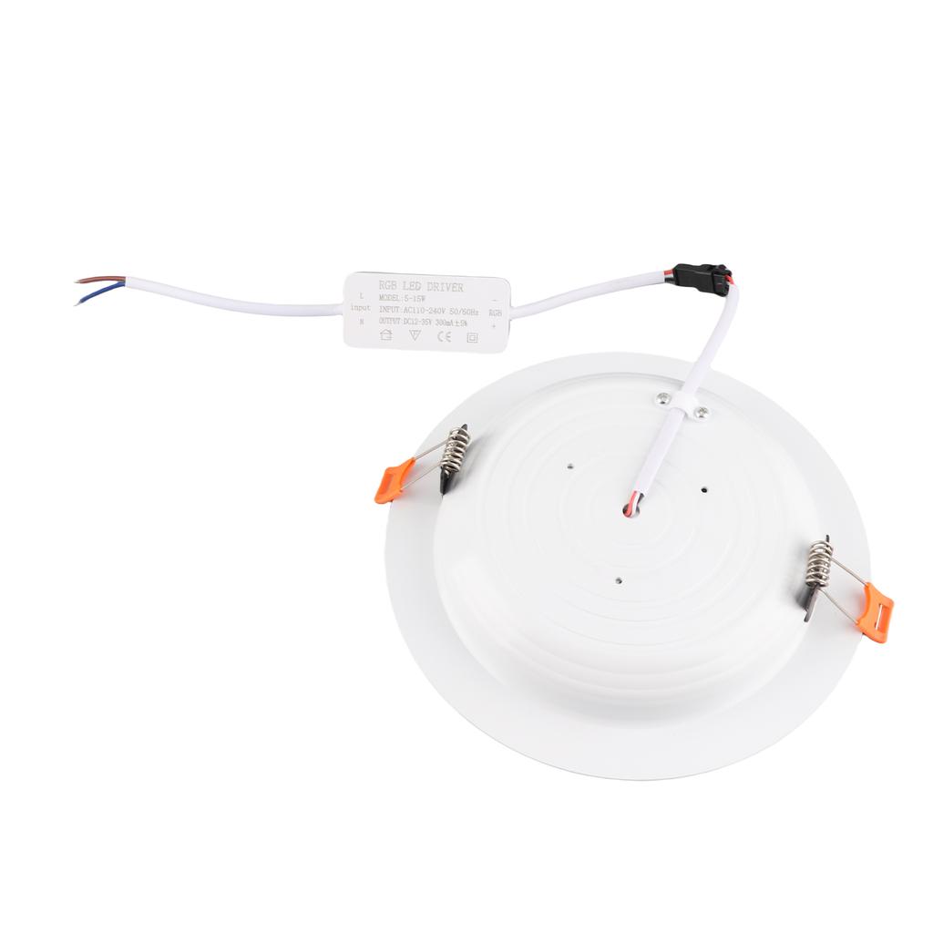 5W LEDs Recessed Lighting Downlight with IR Remote Control 16 Color & 4 Flashing Modes Dimmable RGBW Color Changing