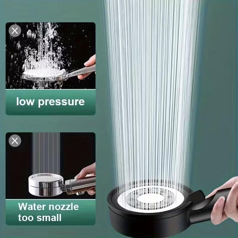 PP Cotton Filter 5-Mode Shower Head Bathroom Home Boost Large Water Outlet Bathroom Accessories Set