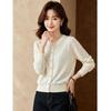 D.F.DEAR Elegant Crew Neck Knit Cardigan