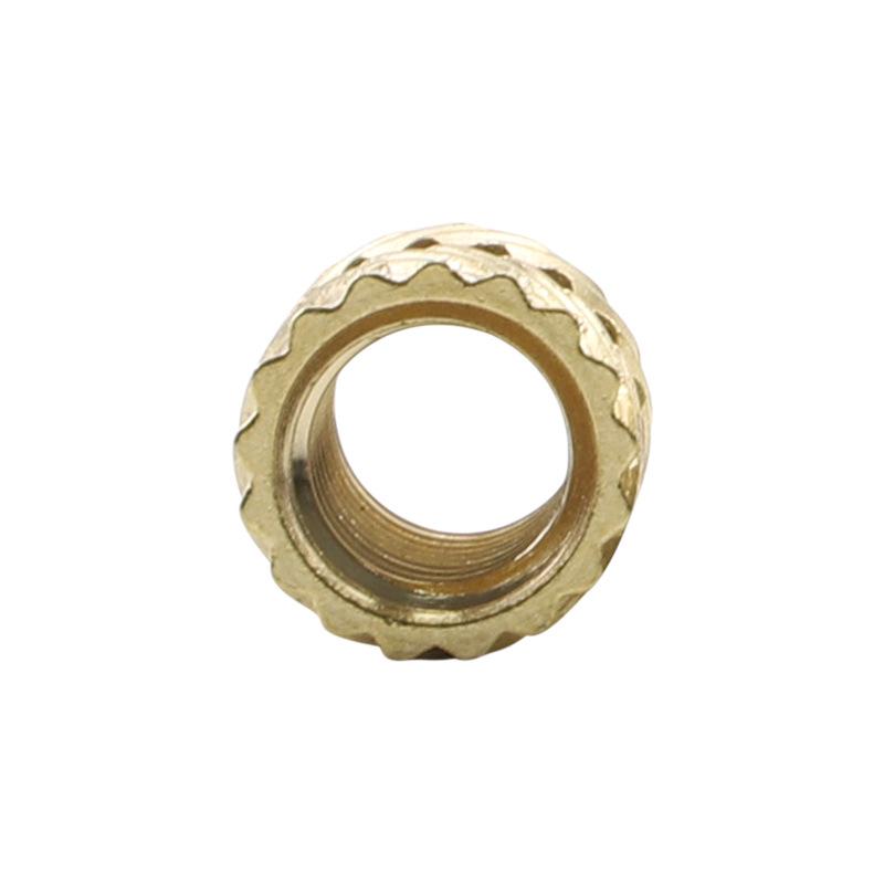 Double Twill Soil Eight-Shaped Knurled Copper Insert Nut for M3/M4/M5 Injection Molding and Hot Melt Applications