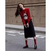 Demana Women's Colorblock Jacquard Knit Sweater