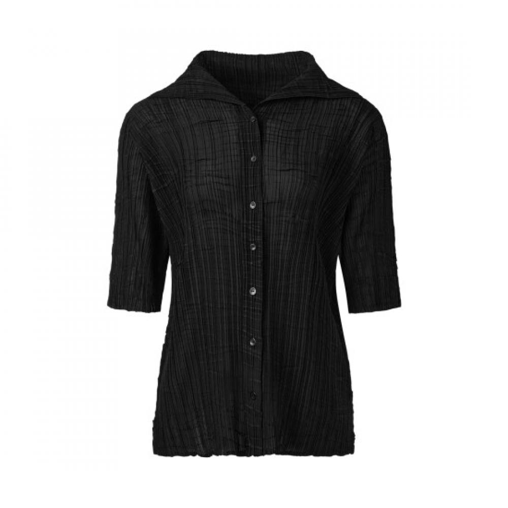 Pleats Me Collared Folding Button Jacket Ppjkm025024