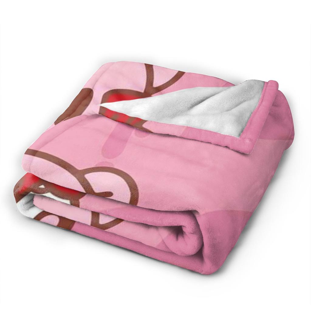 Super Warm BlanketsGirls Boys Camping Gloomy Bear Throw Blanket  Flannel Bedspread For Home Decor Funny Sofa Bed Cover