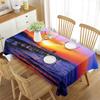 Ocean Tablecloth,Romantic Sunset on The Beach Sun Rays Reflection on The Sea Picture,Dining Room Kitchen Rectangular Table Cover