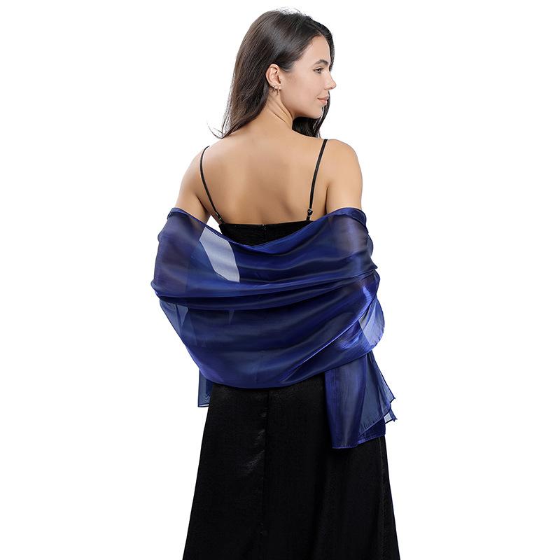 

Elegant Women Shawls Wraps for Evening Dresses Bridal Bridesmaid Wedding Shawl Solid Color Party Capes Decoration Scarf