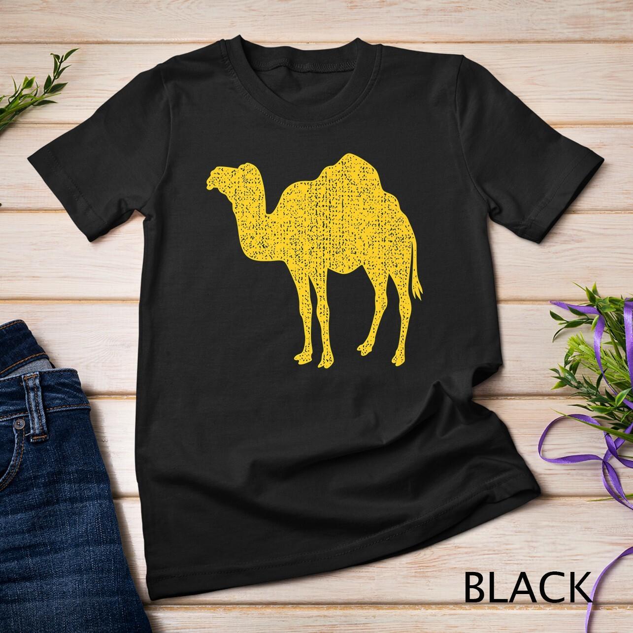 Distressed Yellow Camel Funny Unisex T-Shirt Mens Womens Tees Top 4XL