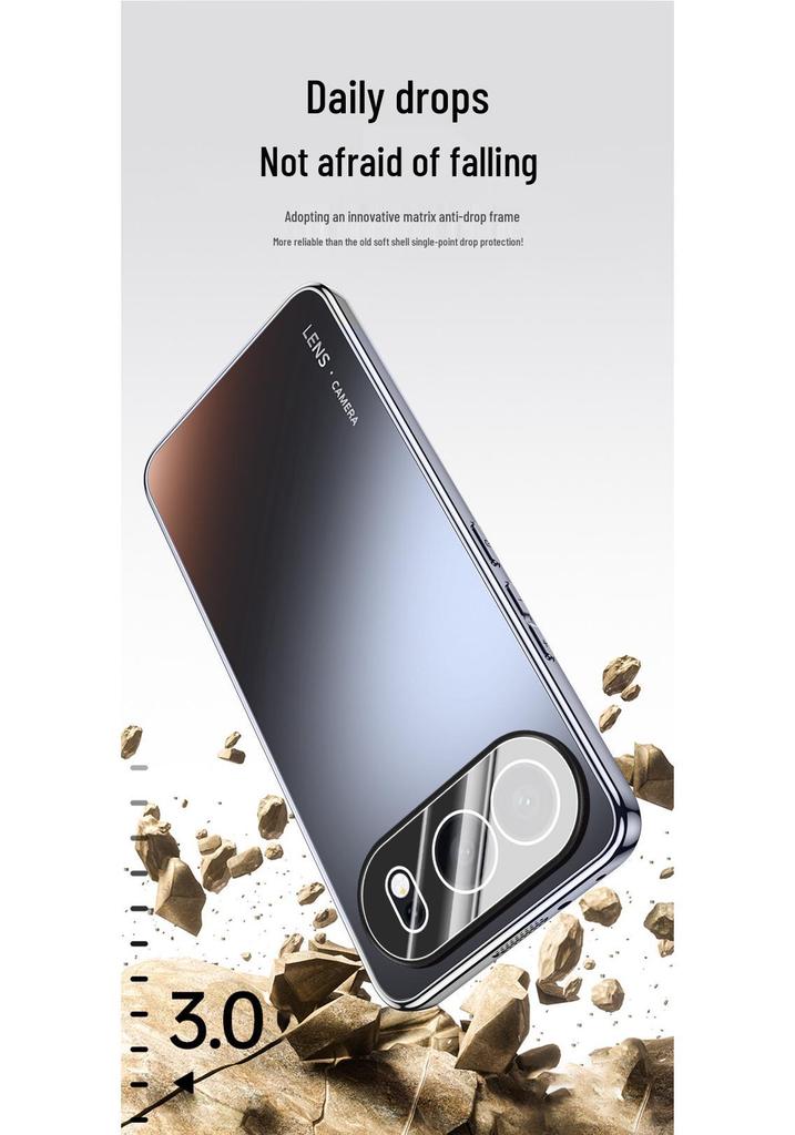 Electroplated Phone Case with Frosted 400 Lens Protection for Honor 80/90/100/200/300 Series