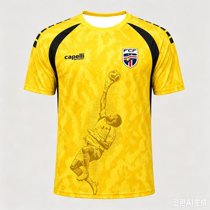 2026 Cabo Verde Vozinha Nº 1 Portero Camiseta de Fútbol Verano Deportes Camiseta para Hombre Ropa Camiseta Mujer Maillot de Ciclismo