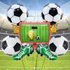5pcs Football Themed Party Balloons Soccer Field Soccer Shoes Soccer Cup Balloon Sports Competition Decoration Photo Props