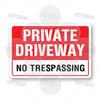 Private Property Waring Metal Sign No Trespassing Do Not Knock No Public Access Stop Boundary Line Private Restricted Road