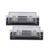 2PCS 200A 48V Fuse Holders with 4PCS Terminals 4 PCS Heat Shrinkable Tubes for Car Audio Truck RV Boat