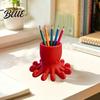 Ocean Style Decor 3D Printed Pen Holder Octopus Shape Pencil Cup Cute Paintbrush Holder Animal Desktop Organizer for Home Office Accessory Fun Desk