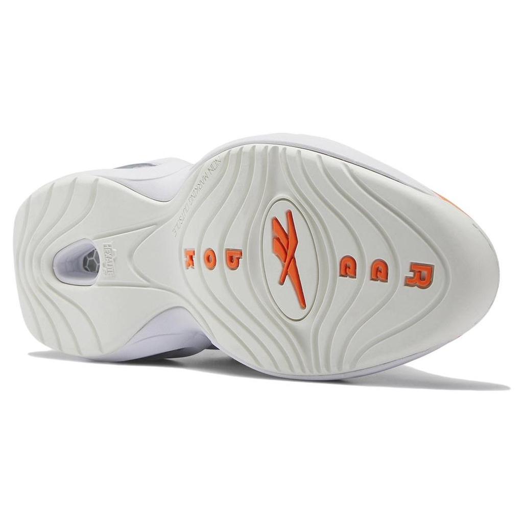 Reebok Question Mid Orange Toe 2023 Men Sneakers White HR1049