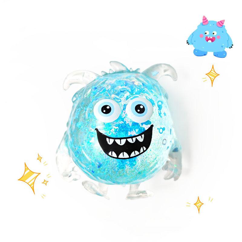 Crystal Maltose Monster Squeeze Ball Slow Rebound Fidget Toy Stress Relief for Kids