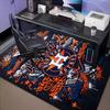Houston Basketball Graffiti Art Rug Office Carpet Non-Slip Mat, Chair Rug Floor Covering for Gaming, Bedroom, Living Room,Home Decor Christmas Gift