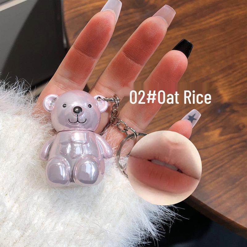 Art Value Little Bear Velvet Matte Lip Mud: Natural Moisturizing Lip Gloss for Women (A2430)