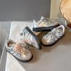 Spring 2025 New Classmates Girls Casual Shoes Korean Version Fashion Lace Bow Children's Moral Training Shoes