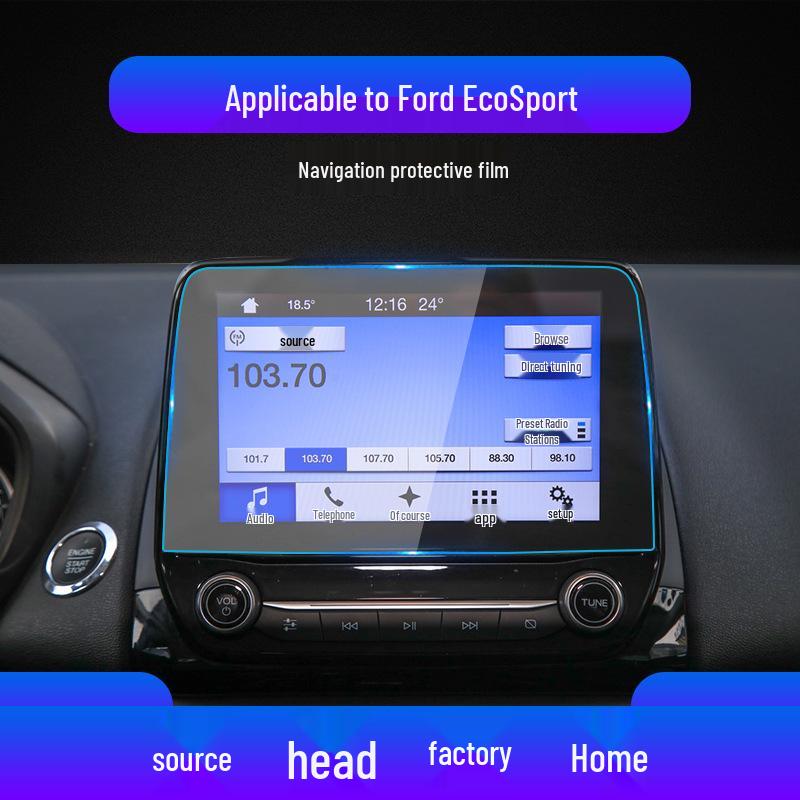 Ford Escape & Ecosport Navigation Screen Protector - Tempered Film for Center Console