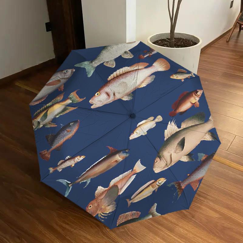 

Versatile Outdoor Rain Umbrella with Fish Print - Perfect for Fans, Travelers, and Daily Use! 1125071a