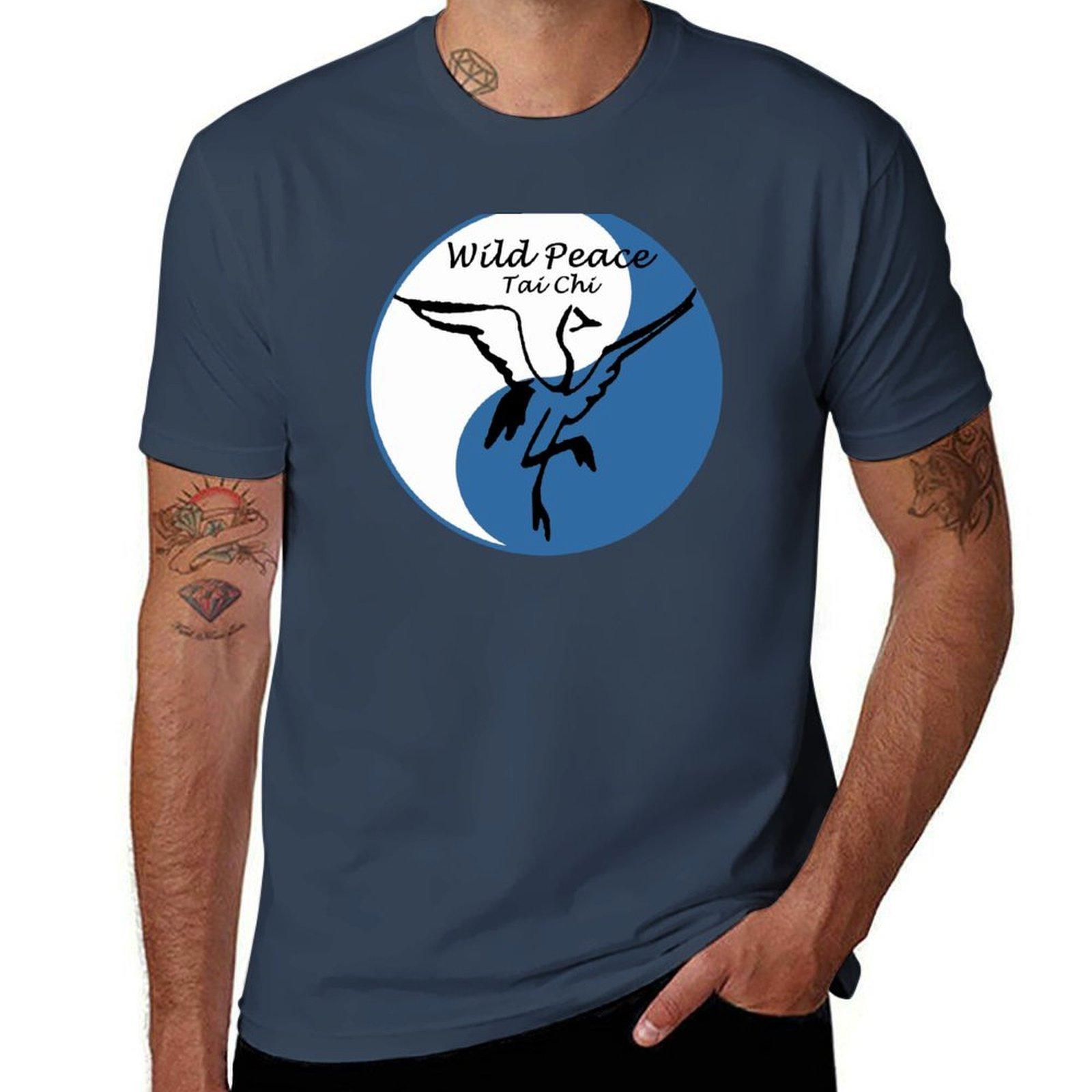 Wild Peace Tai Chi Logo Lg Tshirt Industrial Work Tee Shirt S