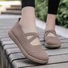 Spring and Summer New Hollow Mesh Mother Shoes Soft Sole Breathable Casual Women's Shoes Cross Strap Flat Shoes
