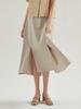 A.RIFF Sophie Slit Long Midi Skirt_Beige