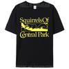 Squirrels Of Central Park Funny Squirrels Eat Pizza Unisex T-Shirt Cotton Round Neck Tees Shirts Graphic Y2k Classic Tops