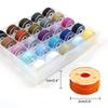 25/36 Colors Set Bobbin Thread Polyester Thread Spools Sewing Machine Bobbins With Storage Box For Embroidery Sewing Accessories