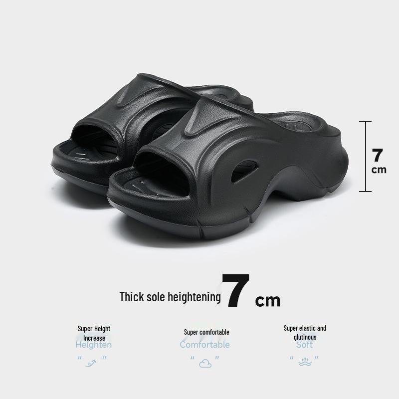 Women's 2025 Summer Height-Boosting Platform Beach Slippers