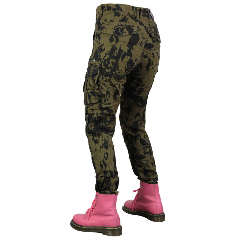 Motorradjeans weiblicher Fahrer Mehrzweck-Cargo atmungsaktive Camouflage-Hose Motorrad-Schutzhose Reithose