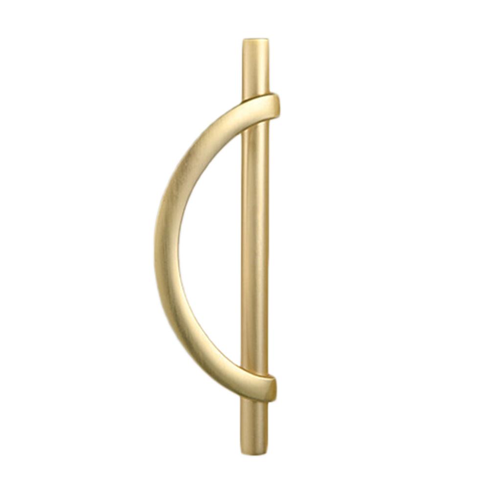 Retro Light luxury wardrobe handle Zinc Alloy Cupboard Pulls Kitchen Cabinet Drawer Handle Semi-circular Furniture Decor