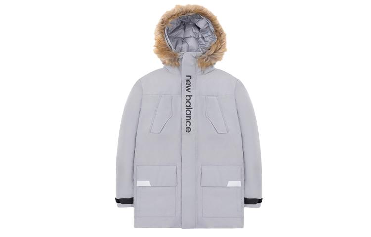 New Balance Down Jackets Men s Gray Hooded Moderate Other AMJ04356-GR XL
