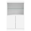 Weißes Sideboard mit LED-Beleuchtung 60,5 x 37 x 100 cm