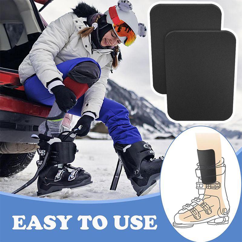 4pcs Snow Ski Shin Guards Cuttable Leg Protector Snowboard Shin Protective Pad For Snowboarding Snowboarders Ski Enthusiasts