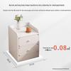Compact Bedside Table with Storage Shelf for Small Spaces