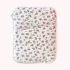 Women Floral Puffy Laptop Sleeve Laptop Bag Cover Computer Protective Sleeve for MacBook Ipad