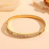 Elegant Rhinestone & Diamond Inlaid Women's Titanium Steel Bracelet