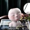 Nordic Resin Human Head Vase Art Flower Arrangement Doll Sculpture Flower Pot Potted Plant Home Garden Decoration