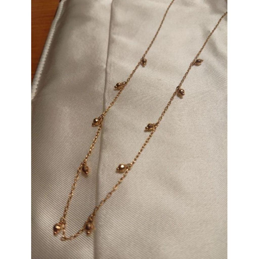 Used [Sold out item] COCOSHNIK cut ball necklace K10 gold PG