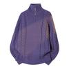 Mens High Neck Zipper Sweater Winter Warm Loose Fit Knit Pullover Teens Casual Daily Wear