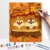 Disney Chip and Dale Digital Oil Painting Art Kit DIY Handmade Autumn Home Decoration Gift