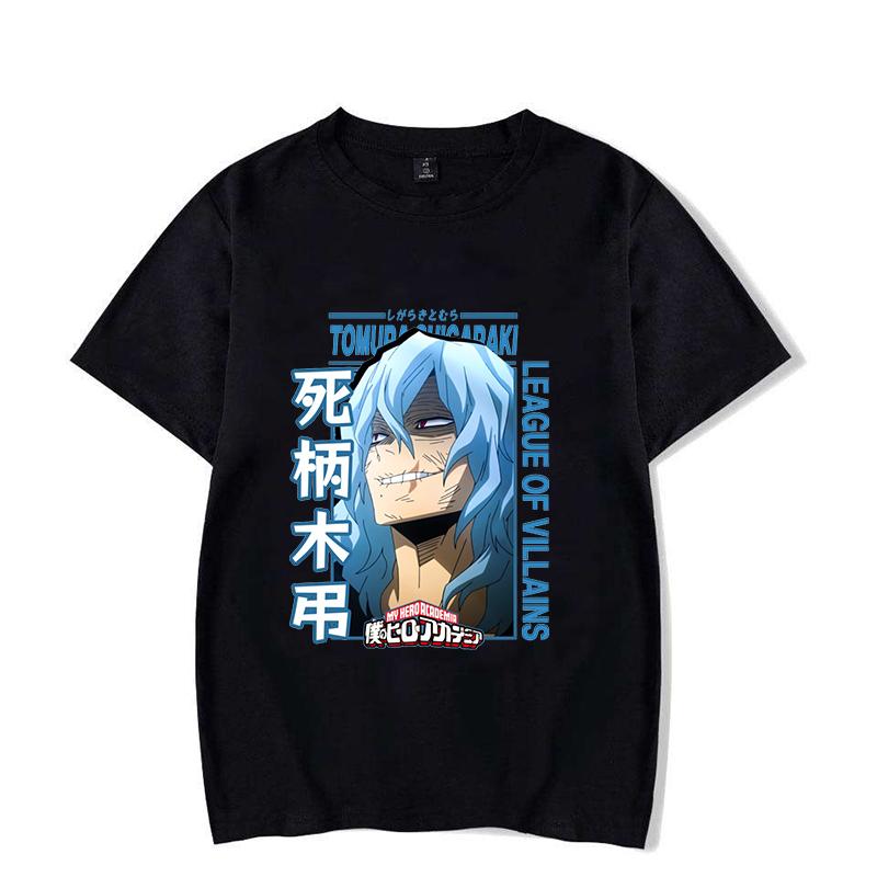 

Смешные футболки с принтом Шигараки Томуры для женщин и мужчин, летние футболки с коротким рукавом в стиле аниме, свободные, креативные, персонализированные топы 4XL