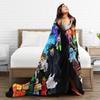 Verlassener Charakter Flanelldecke Winter Warm Weich Überwurfdecke für Kinder Heimdeko Druck Tagesdecke Sofa Bettbezug