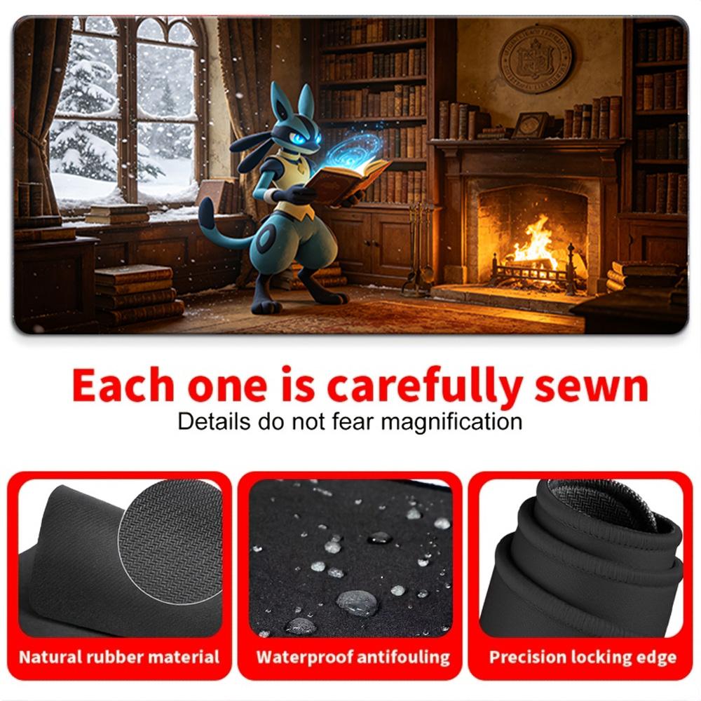 Starry Night Dragon Sheep Gaming Mouse Pad with NonSlip Rubber Base 30x80x0.2cm